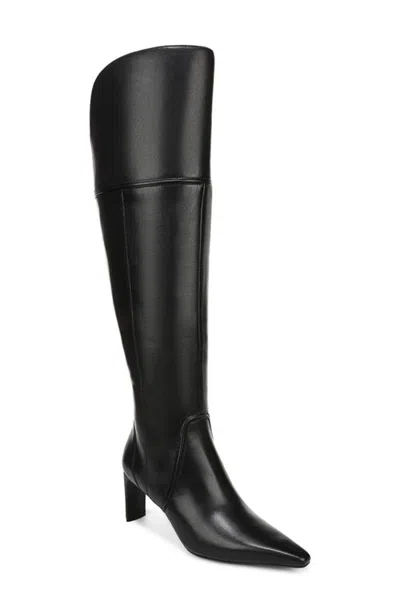 Naturalizer Eleanor Over The Knee Leather Boot In Black Leather