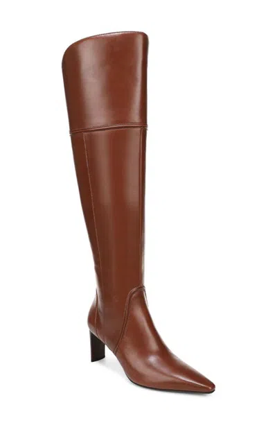 Naturalizer Eleanor Over The Knee Leather Boot In Caramel Leather