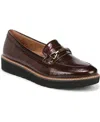 Naturalizer Elin Lug Sole Loafers In Cinnamon Faux Patent