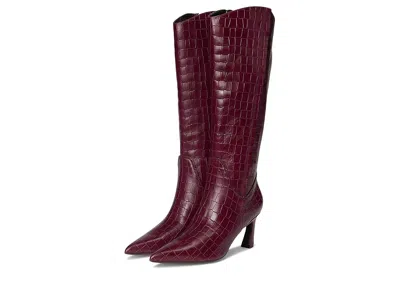 Naturalizer Emily Extra Wide Calf Knee High Boots In Burgundy