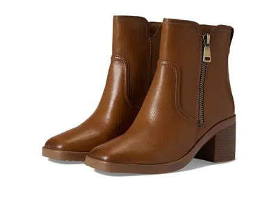 Naturalizer Emmy Boots Women's Brown Leather Square Toe Mid-calf Jobb466