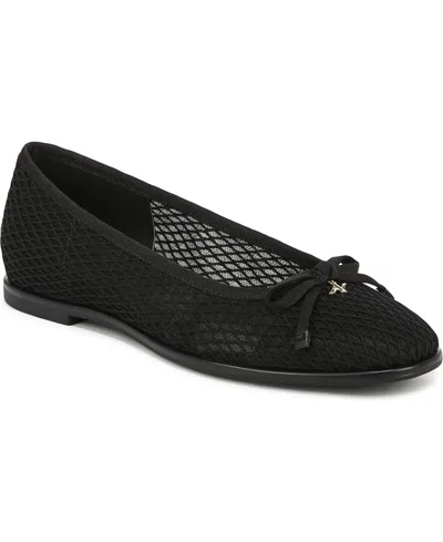 Naturalizer Essential Ballet Flats In Black Mesh Fabric