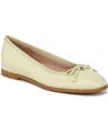 Naturalizer Essential Skimmer Flat In Pastel Lime Leather