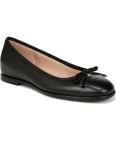 Naturalizer Essential Ballet Flats Women's Black Leather Bow Slip On Gal1192