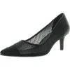 Naturalizer Everly4 Womens Faux Leather Mesh Pumps In Black