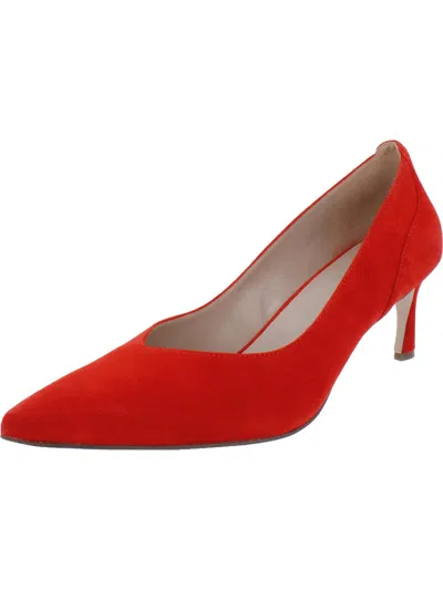 Naturalizer Faelyn Womens Cushioned Footbed Pointed Toe Pumps In Red