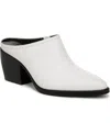 Naturalizer Fairmont Pointed Toe Mule In Warm White Leather