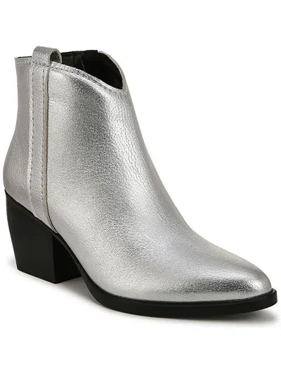 Naturalizer Fairmont Metallic Bootie In Silver