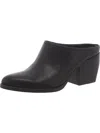 Naturalizer Fairmont Womens Leather Pointed Toe Mules In Black