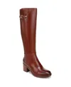 Naturalizer Fannie Knee High Boot In Deep Saddle Tan Leather