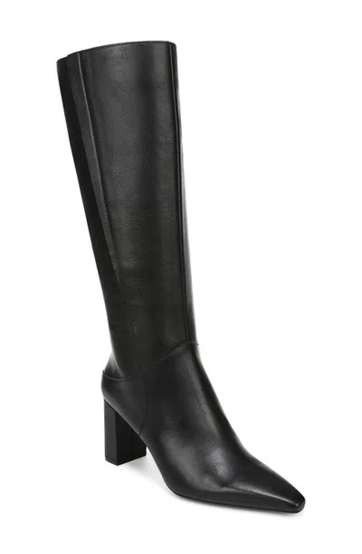 Naturalizer Farryn Leather Knee High Boot In Black Leather