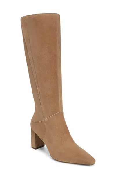 Naturalizer Farryn Leather Knee High Boot In Toasted Umber Suede