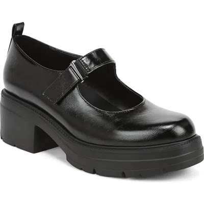 Naturalizer Faux Leather Platform Mary Jane In Black