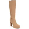 Naturalizer Fenna Womens Leather Knee-high Boots In Taupe Suede
