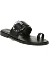 Naturalizer Finola Womens Leather Slide Sandals In Black