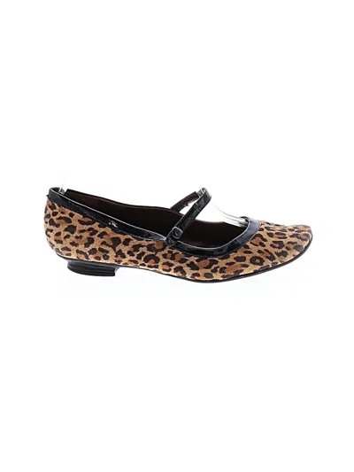 Pre-owned Naturalizer Flats In Brown