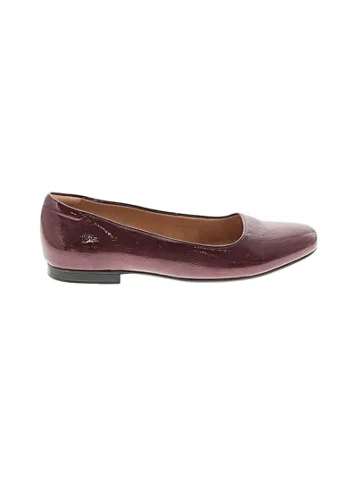 Pre-owned Naturalizer Flats In Burgundy
