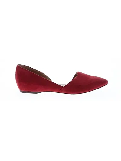 Pre-owned Naturalizer Flats In Red
