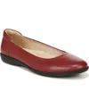 Naturalizer Flexy Slip-on Flats In Red Leather