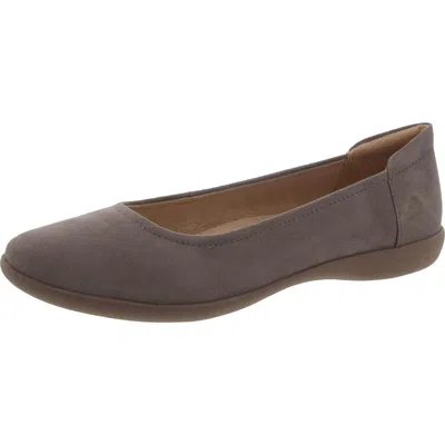 Naturalizer Flexy Womens Round Toe Ballet Flats In Gray