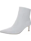 Naturalizer Florentine Womens Leather Kitten Heel Ankle Boots In White