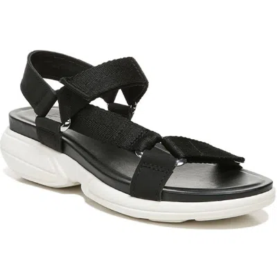 Naturalizer Flores Womens Cushioned Footbed Slingback Sport Sandals In Black
