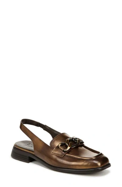Naturalizer Frances Slingback Loafer In Bronze Leather