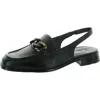 Naturalizer Frances Womens Chain Leather Slingbacks In Black Leather