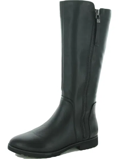 Naturalizer Gael Womens Solid Knee-high Riding Boots In Black