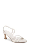 Naturalizer Galaxy Slingback Sandal In Warm White Leather