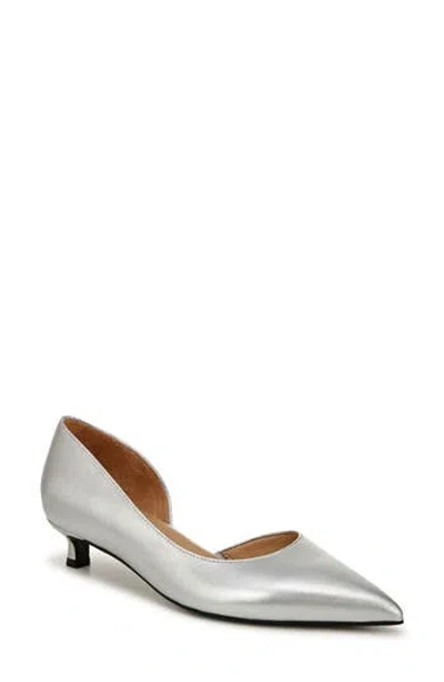 Naturalizer Gallent Half D'orsay Pointed Toe Pump In Silver