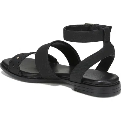 Naturalizer Gana Sandal In Black Faux Leather