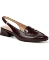 Naturalizer Garner Dress Slingbacks In Merlot Faux Leather