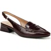 Naturalizer Garner Dress Slingbacks In Merlot Red Faux Leather