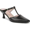 Naturalizer Gem T-strap Kitten Heel Mule In Black