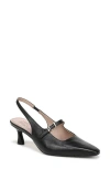 Naturalizer Gemini Slingback Mary Jane Kitten Heel Pump In Black