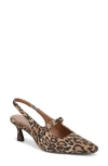 Naturalizer Gemini Slingback Mary Jane Kitten Heel Pump In Multi