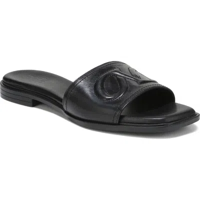 Naturalizer Genevieve Slide Sandal In Black Leather