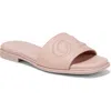 Naturalizer Genevieve Slide Sandal In Cameo Blush Pink Leather