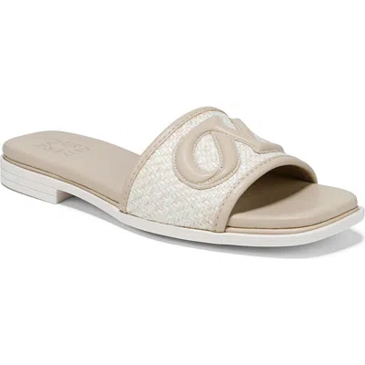 Naturalizer Genevieve Slide Sandal In Coastal Tan Woven Fabric