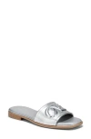 Naturalizer Women's Genevieve Open Square Toe Slide Sandals In Silver