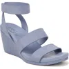 Naturalizer Genn-ignite Ankle Strap Sandal In Steel Blue Nubuck