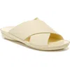 Naturalizer Genn-stroll Womens Leather Criss-cross Front Slide Sandals In Neutral