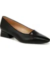 Naturalizer Georgia Low-heel Pumps In Black Faux Leather
