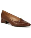 Naturalizer Georgia Pump In Brown Croco Embossed Faux Leather