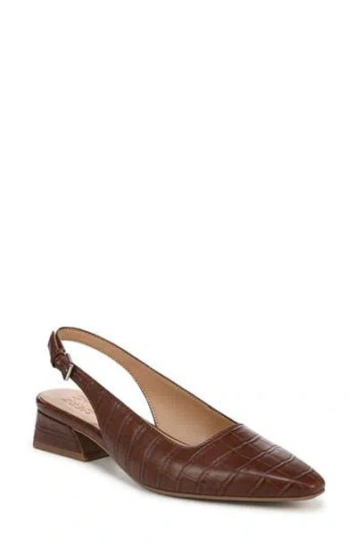 Naturalizer Ginger Slingback Pump In Brown Faux Leather