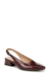 Naturalizer Ginger Slingback Pump In Cranberry Faux Patent