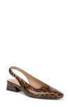 Naturalizer Ginger Slingback Pump In Leopard Print Faux Leather
