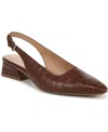 Naturalizer Ginger Slingback Pump In Brown Croc Embossed Faux Leather