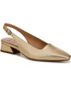 Naturalizer Ginger Slingbacks In Dark Gold Faux Leather